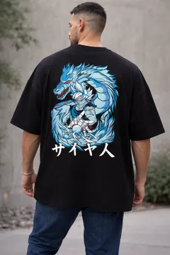 Goku Ultra Instinct Blue Dragon Saiyan T-Shirt